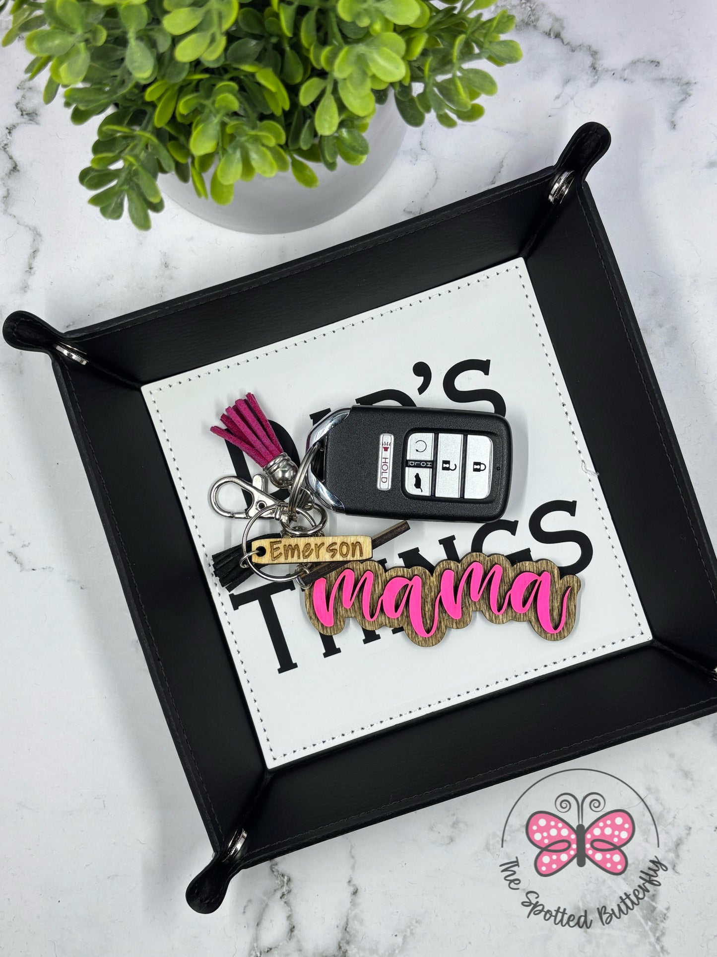 Leather Snap Tray