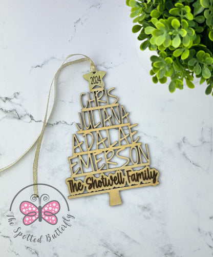 Tree of Names Ornament