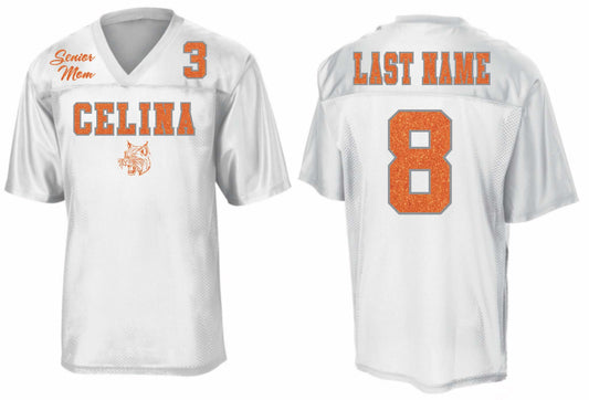 White Senior Mom Football Jersey PREORDER