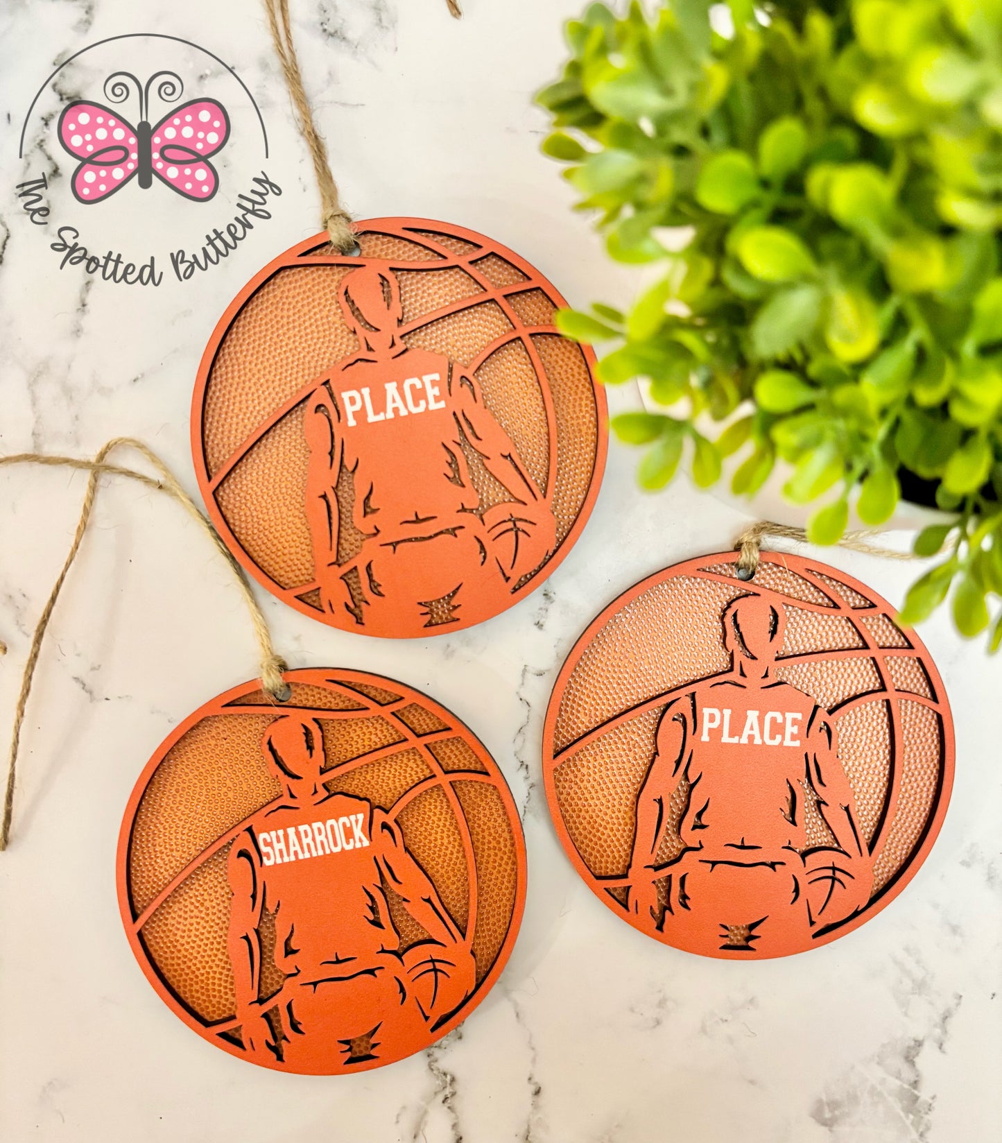 Wooden Sport Christmas Ornaments