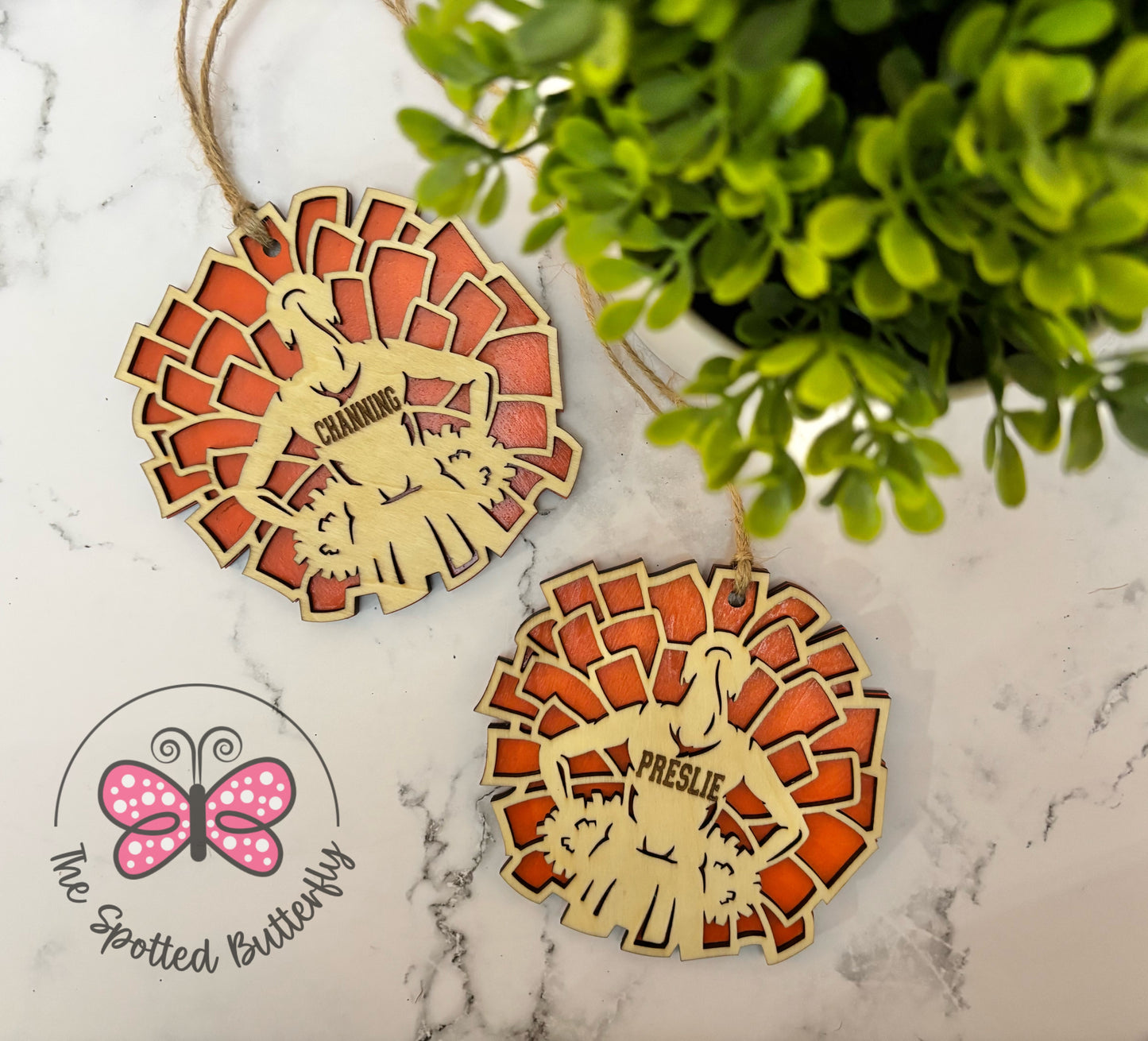 Wooden Sport Christmas Ornaments