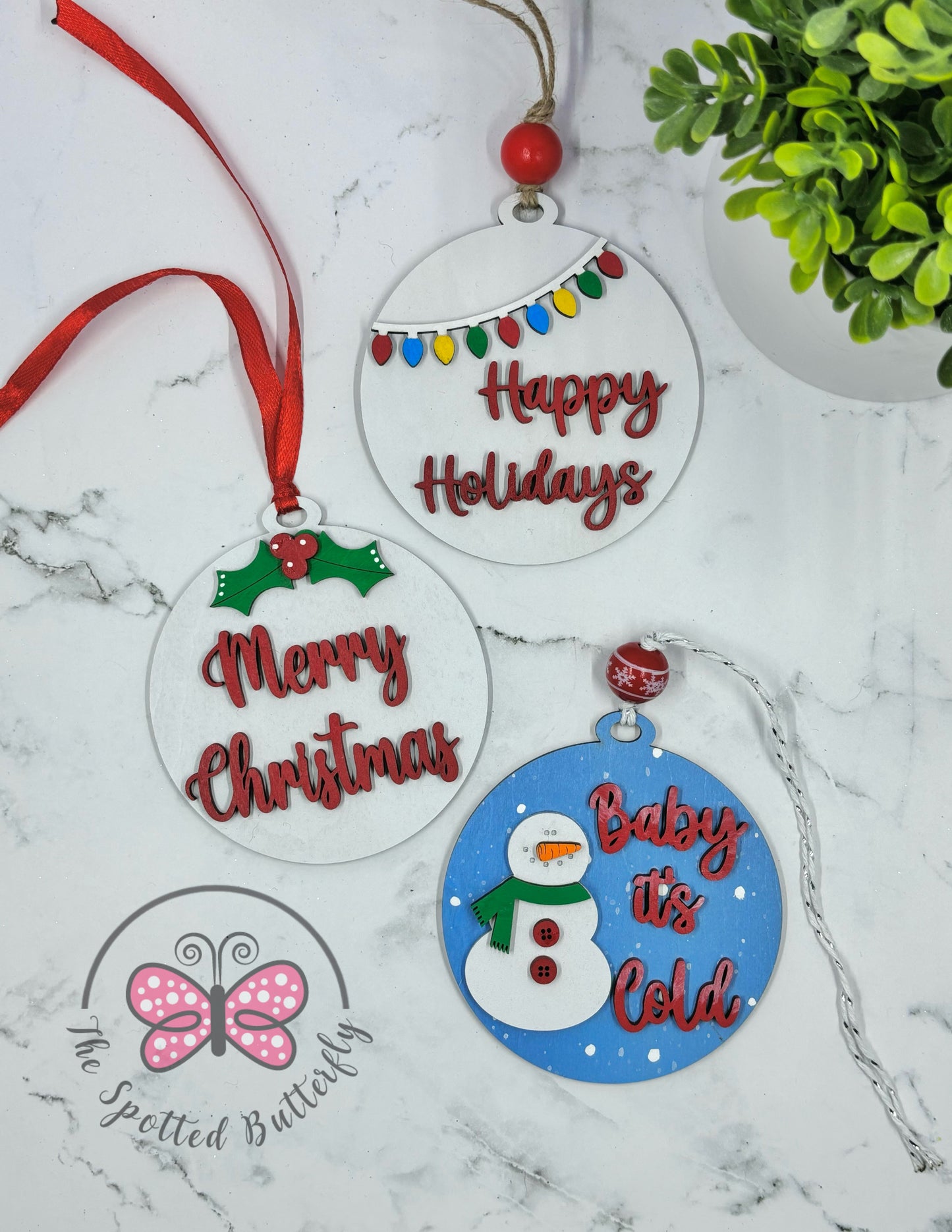 Wooden Christmas Ornaments