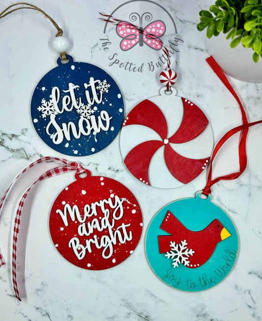 Wooden Christmas Ornaments