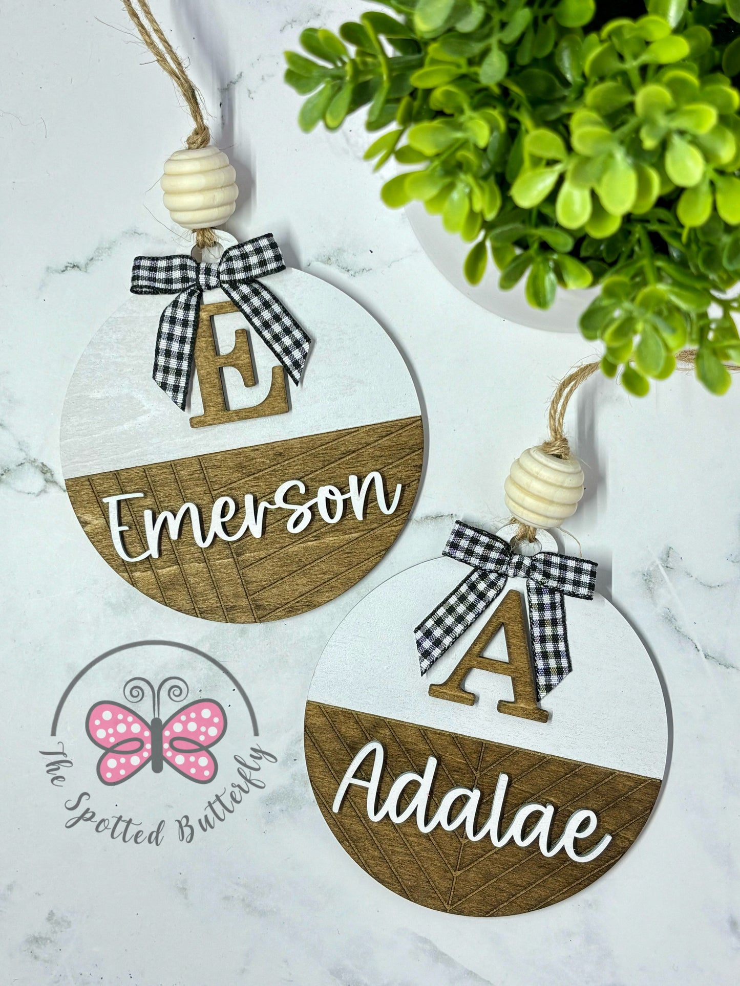 Personalized Wooden Christmas Ornaments