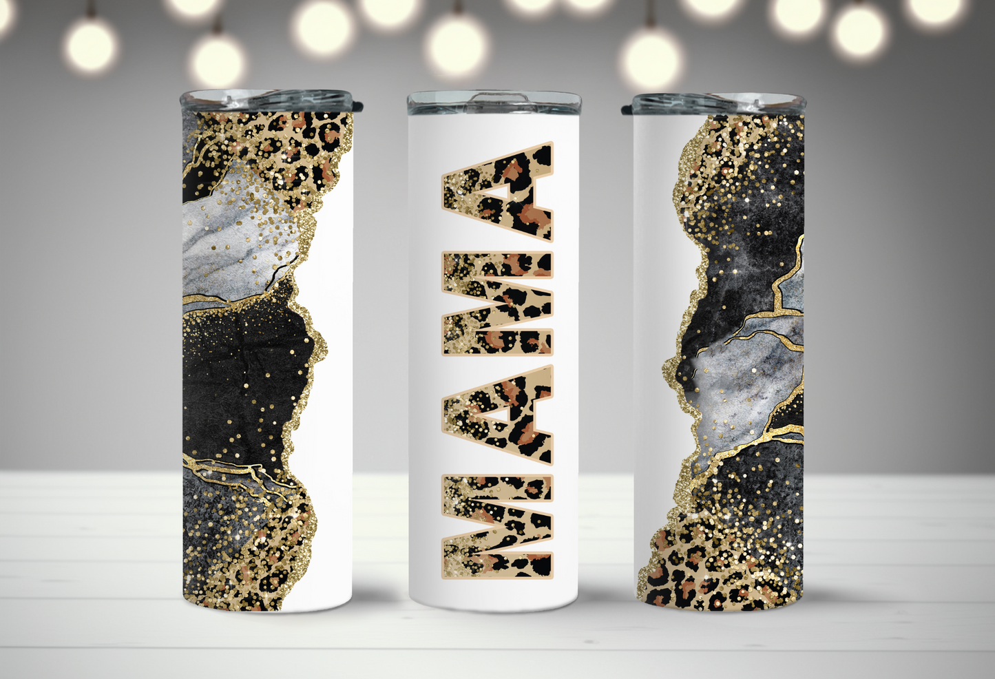 Marble Skinny Tumbler