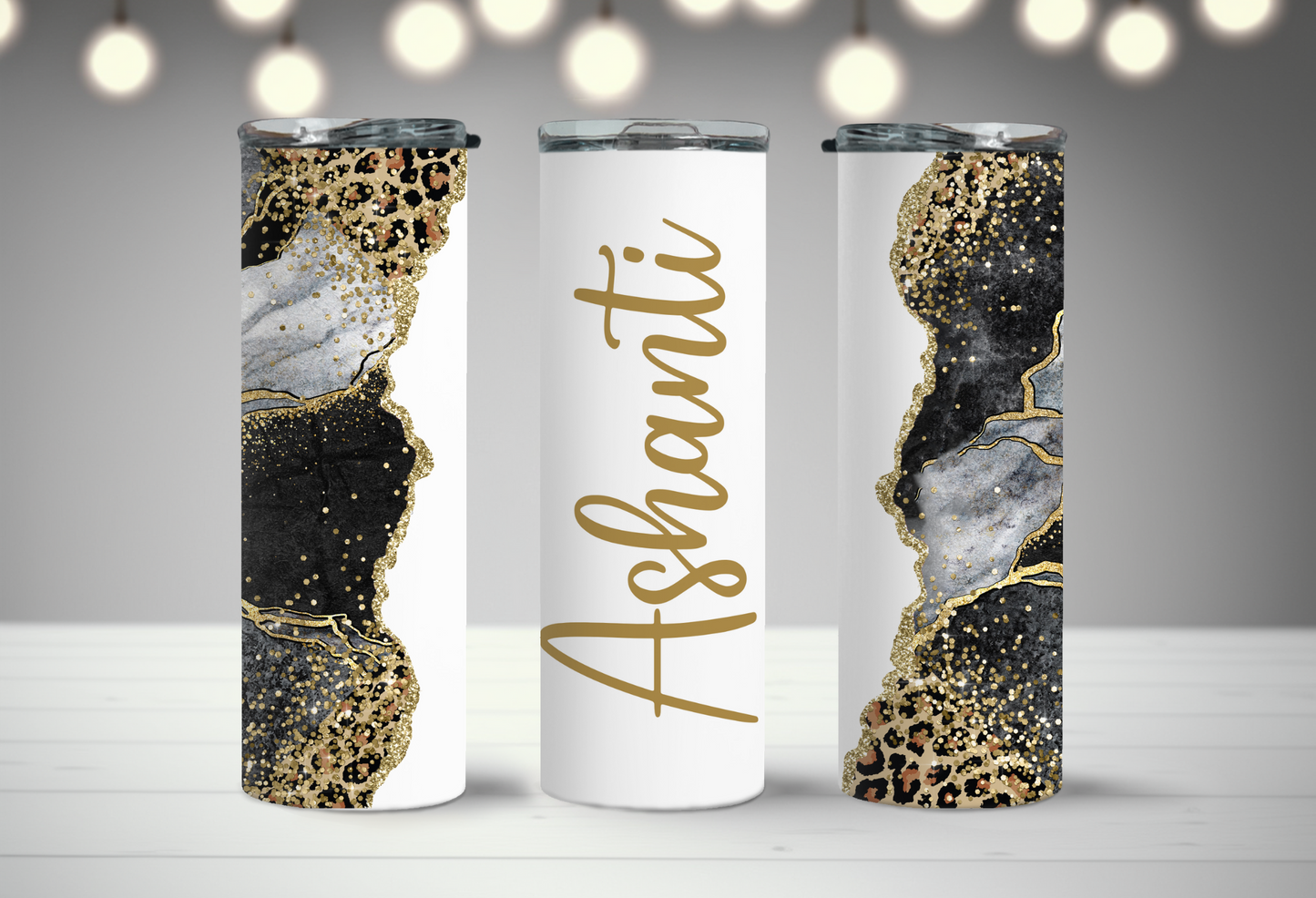 Marble Skinny Tumbler