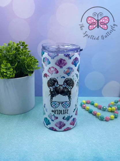 Messy Bun Skinny Tumbler